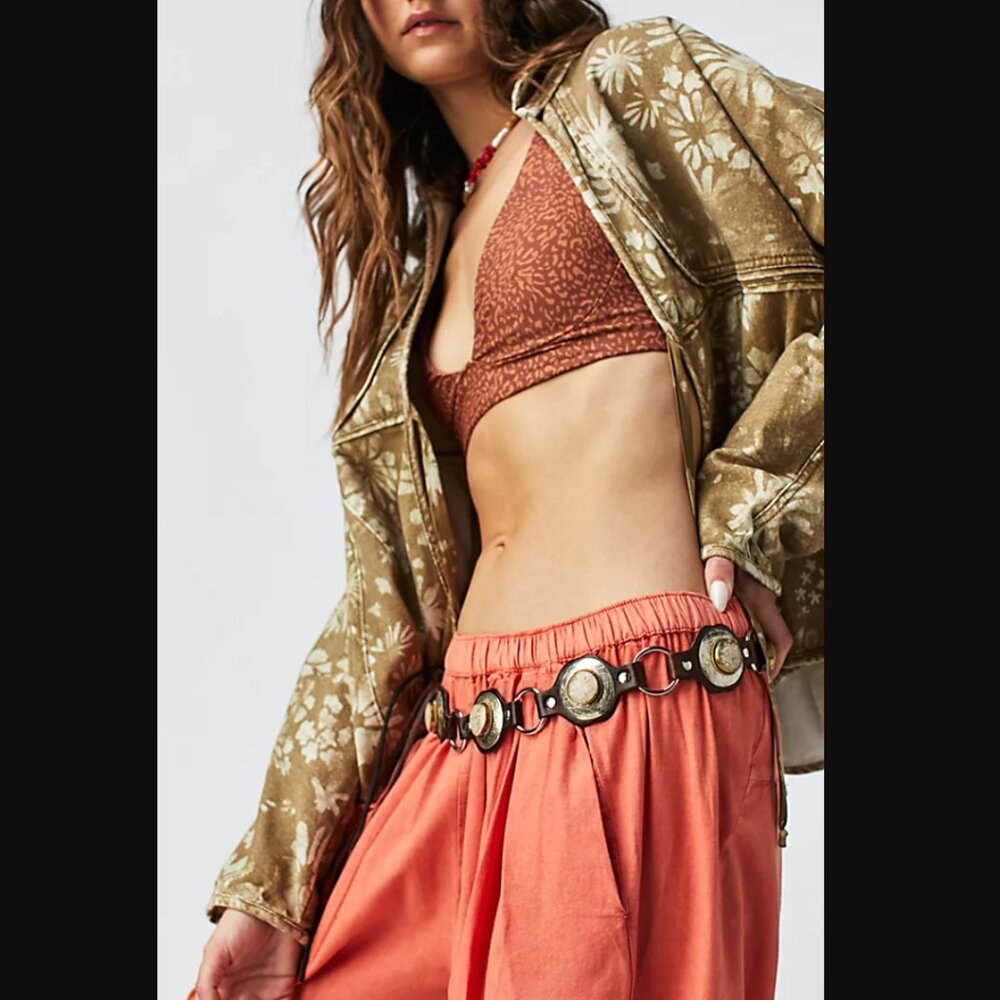 NWT Free People Calypso Stone Wrap Belt